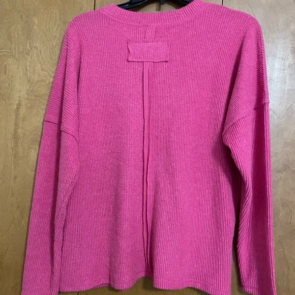 Zenana Pink and Blue Ribbed Sweaters - Picture 5 of 5